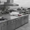 Plancha gaz en inox : l’alliée design des cuisines outdoor d’exception
