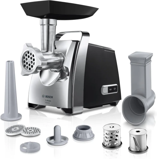 Bosch MSM66155 ErgoMixx Mixeur-Plongeant - Mixeur à main 750 W- Système anti-éclaboussures - Poignée ergonomique, Blanc/Gris 700W