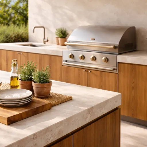 Cuisine outdoor de luxe entièrement équipée : l’art du barbecue haute couture