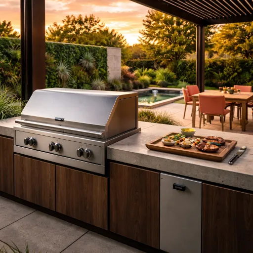 Quel barbecue design pour un jardin moderne et une cuisine outdoor de luxe