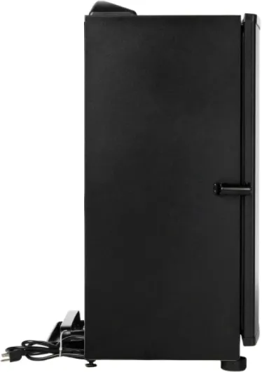 ® Fumoir numérique électrique vertical de 76,2 cm avec chargeur latéral de copeaux de bois, grilles chromées et 710 pouces carrés de cuisson en noir, modèle MB20071117