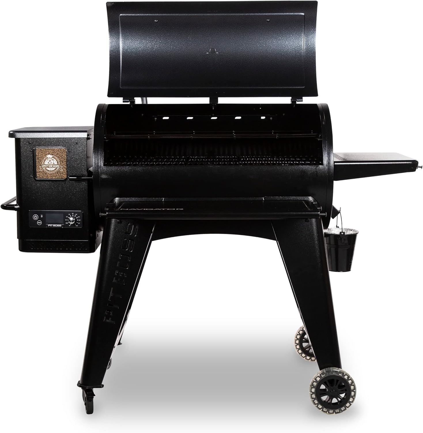 Navigator 1150 Barbecue à pellets, noir, en acier, 162 x 94 x 119 cm, avec écran numérique