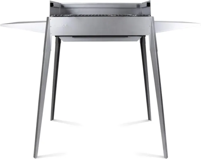 Lisa Luxury Barbecue à charbon professionnel en fer aluminé Etna F 60 x 40 cm Gris