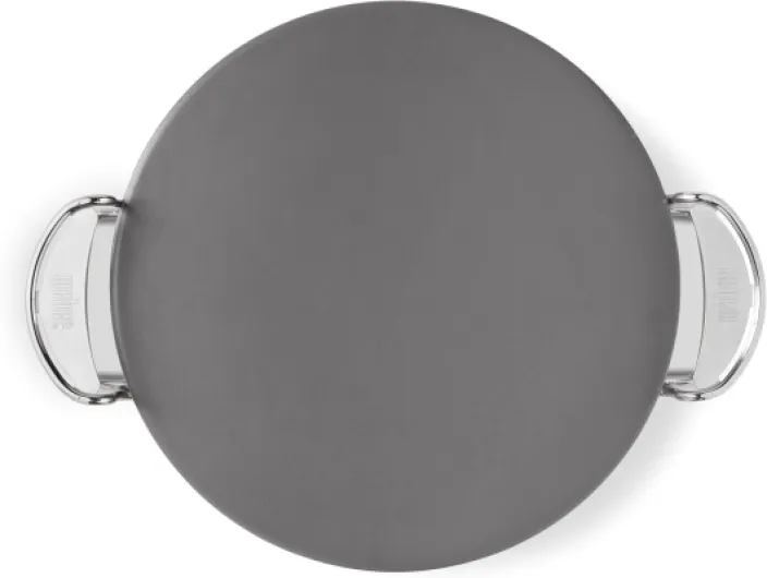 Crafted Pierre à Pizza émaillée/résistante à la Chaleur, répartit la Chaleur uniformément, pour des Fonds croustillants et Un Nettoyage Facile – Crème (8861)