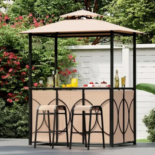 Test COSTWAY Tonnelle de Barbecue : un petit bar de jardin qui fait le job sans chichi