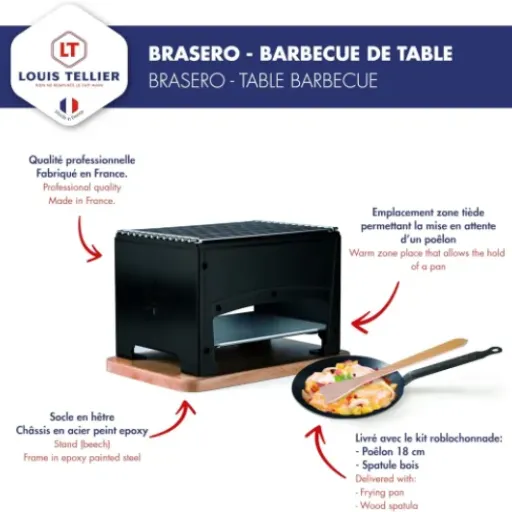 Test Louis Tellier Brasero de table : le petit barbecue à charbon qui fait le job au centre de la table