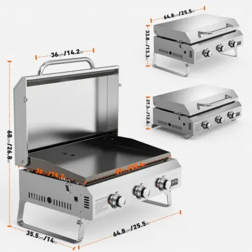 Test onlyfire Plancha à Gaz de Table : la plancha compacte qui fait le job pour la terrasse et le camping