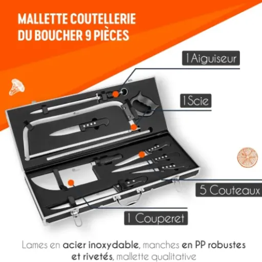 Test Pradel Excellence Mallette Coutellerie du Boucher 9 Pièces : le kit pour débuter sans se ruiner
