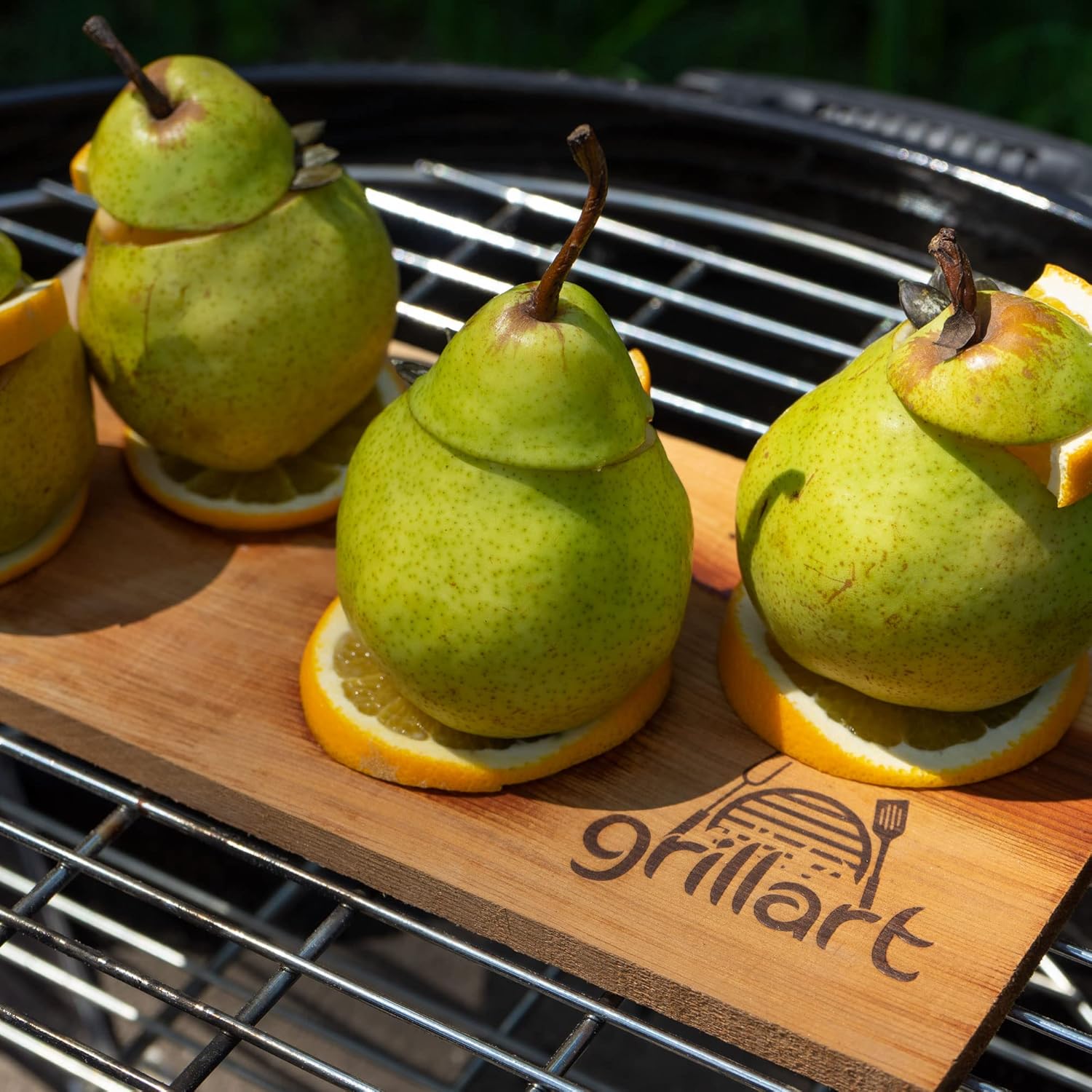 Grillart Lot de 2 planches de barbecue XL (lot de 4) – Planche de cèdre pour griller – Planches fumées en bois de cèdre rouge occidental 100 % naturel Bois de cèdre - Lot de 2 - Double Pack