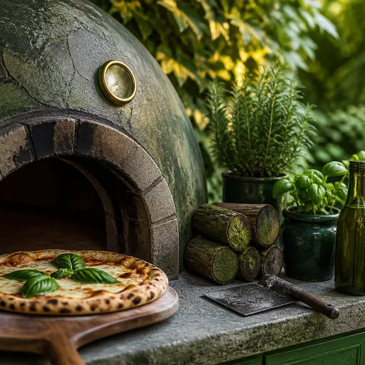 Four à pizza au bois : l’élément signature d’une cuisine outdoor haut de gamme