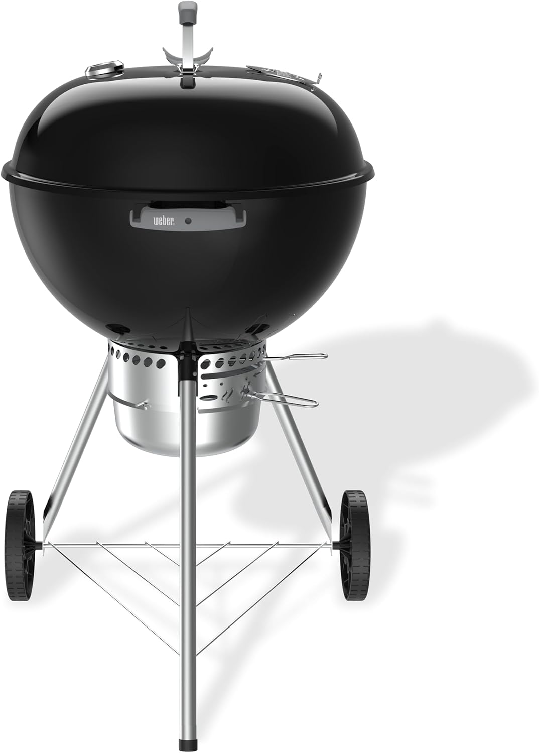 Original Kettle Premium barbecue à charbon 57 cm, support et roues/BBQ classique, finition émaillée résistante à la rouille, thermomètre, nettoyage One-Touch, surface de cuisson 2342 cm², noir Original Premium 2026 57cm