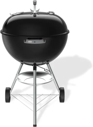 Original Kettle barbecue à charbon 57 cm, support et roues/BBQ classique, finition en acier émaillé résistant à la rouille, thermomètre, nettoyage One-Touch, surface de cuisson 2342 cm², noir Original 2026 57cm