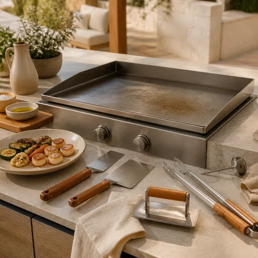 Plancha au gaz en inox : l’alliée haute couture de votre cuisine outdoor