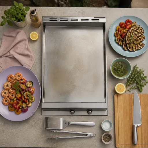 Plancha gaz en inox : la pièce maîtresse d’une cuisine outdoor haut de gamme