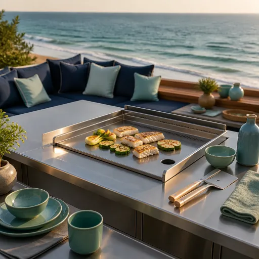 Plancha Krampouz : l’élégance inox pour une cuisine outdoor d’exception