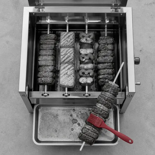 Barbecue vertical haut de gamme : l’allié cuisson saine des grillades premium