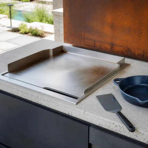 Plancha en inox : la pièce maîtresse d’une cuisine outdoor haut de gamme