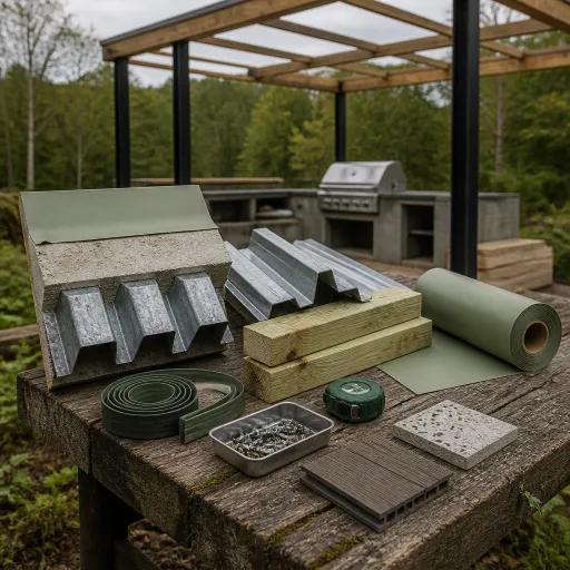 Plancher collaborant pour cuisine outdoor : la base invisible d’un abri barbecue d’exception